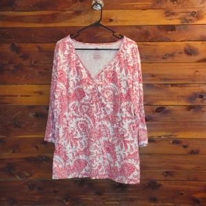 Women's plus size 20-22W 2x paisley top